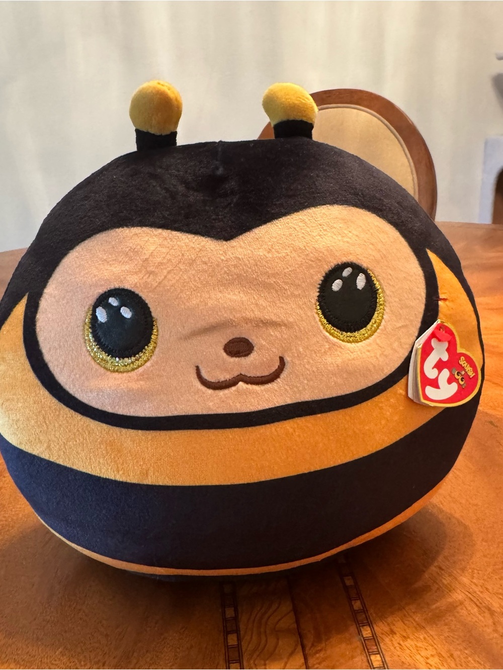 Ty Plush Bee Pillow Toy - Yellow and Black